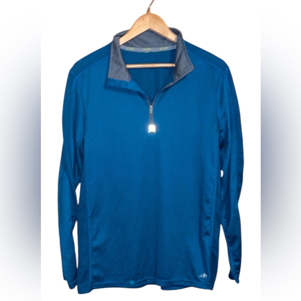 •NORDICTRACK•BLUE LIGHTWEIGHT QUARTER-ZIP MOCK NECK PULLOVER SIZE MEDIUM